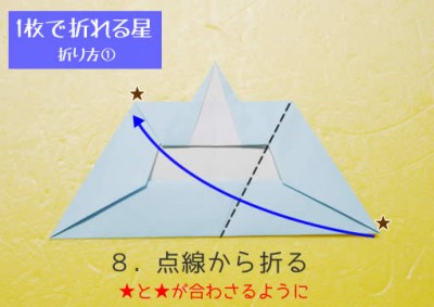 星の折り方① 手順8