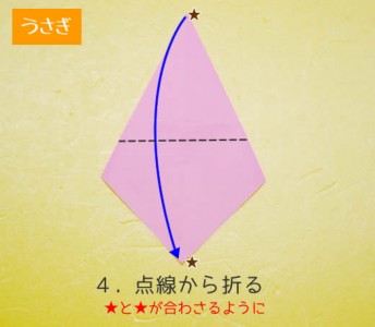 うさぎの折り方4