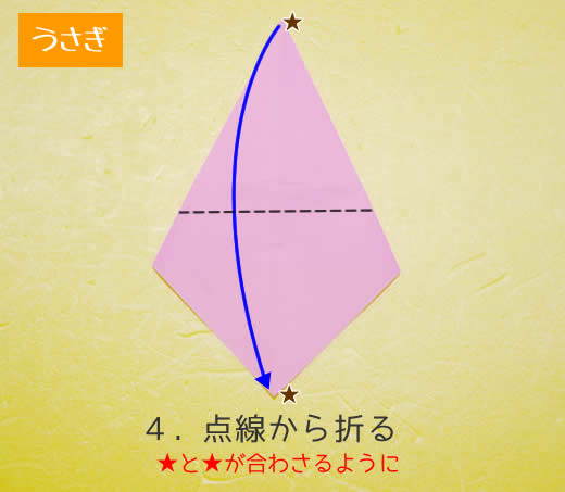 うさぎの折り方4